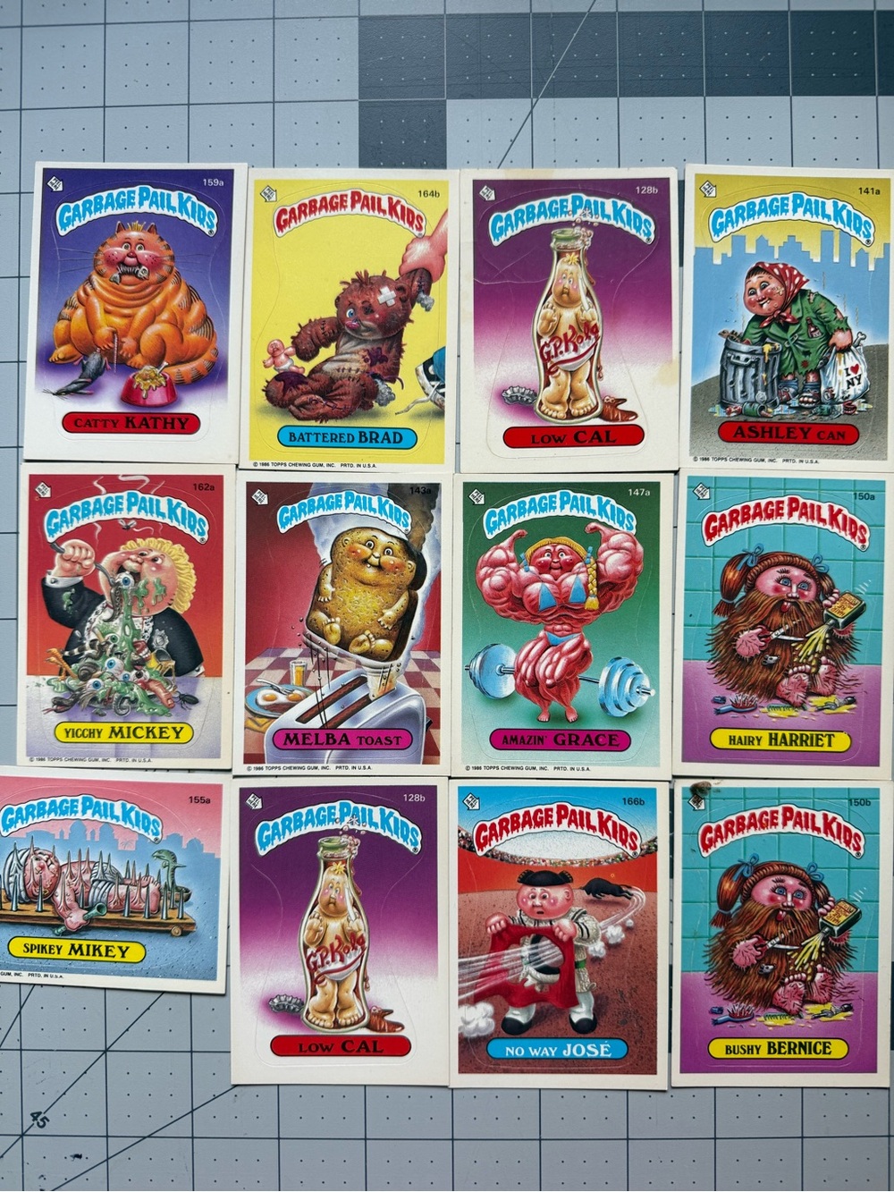 Garbage Pail Kids Trading Cards Vintage 1986